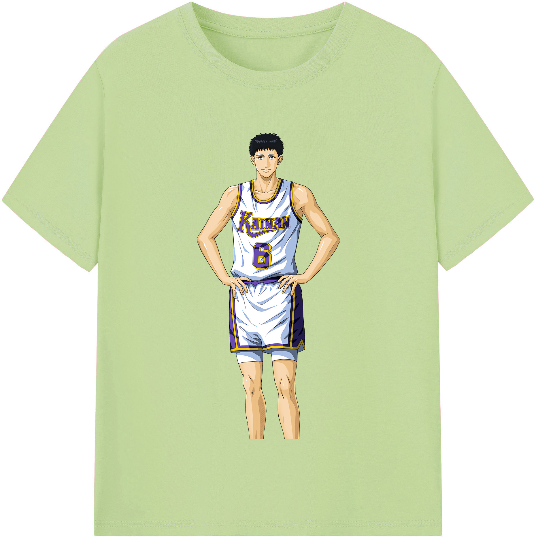 SLAM DUNK／スラムダンク 綿100％半袖Tシャツ（フロントプリント）
